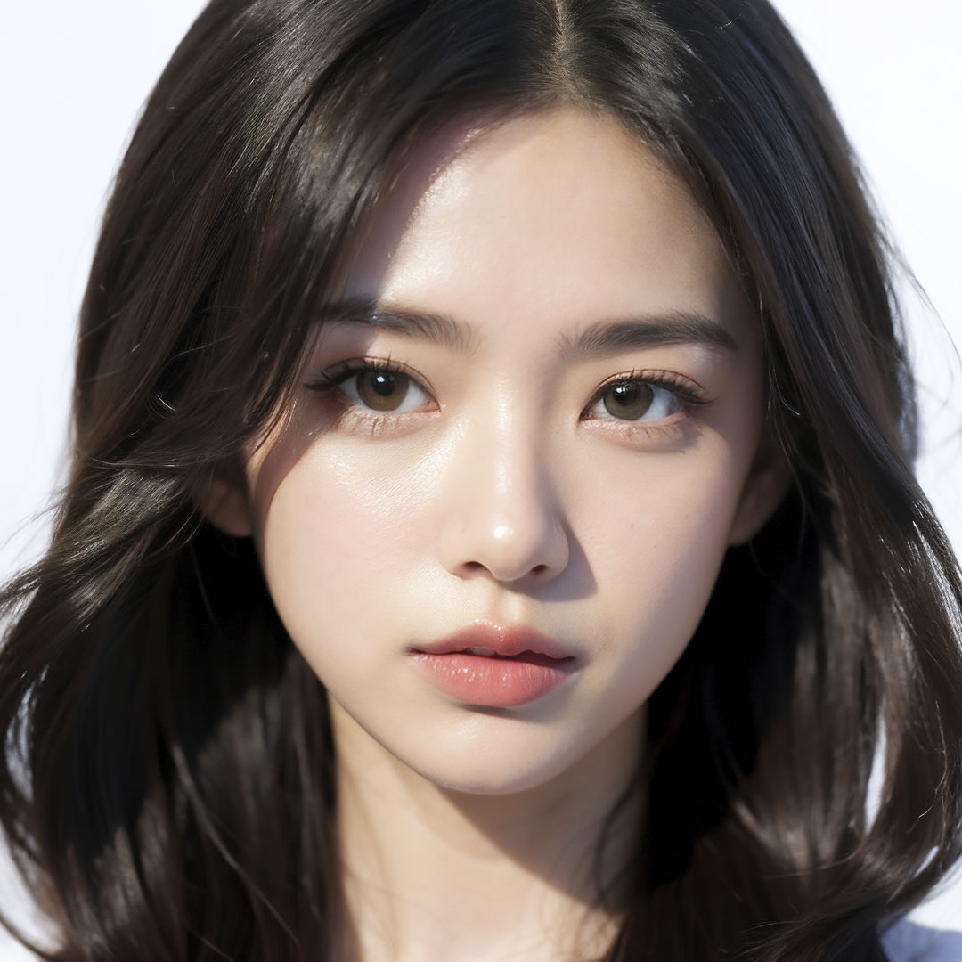 傷が無い鼻中隔延長をした女性のイメージ