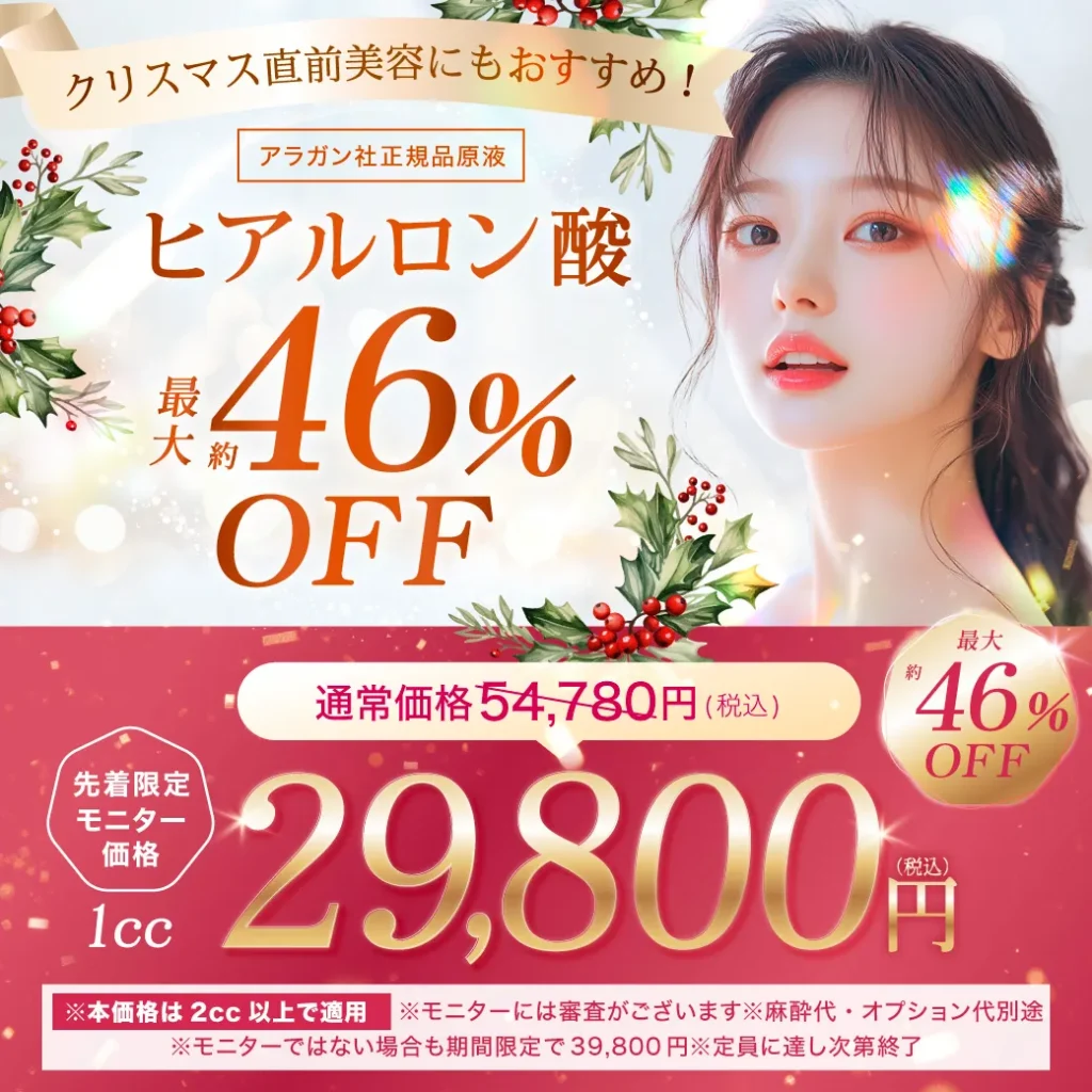クリスマス　ヒアルロン酸　キャンペーン