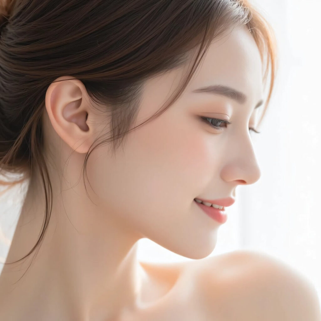 白玉点滴を受けた女性のイメージ